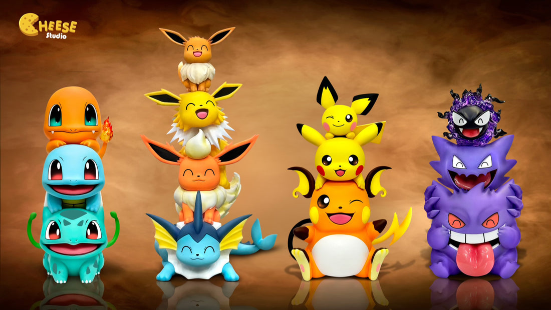 Pokemon EGG x CHEESE Studio Eevee Family Resin Statue