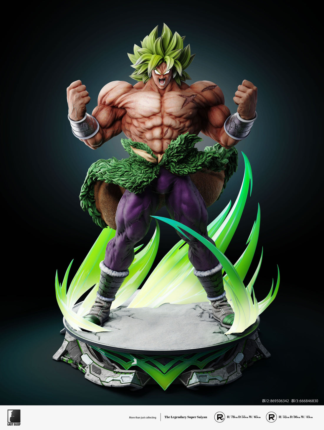 Dragon Ball Last Sleep Studio Broly Resin Statue