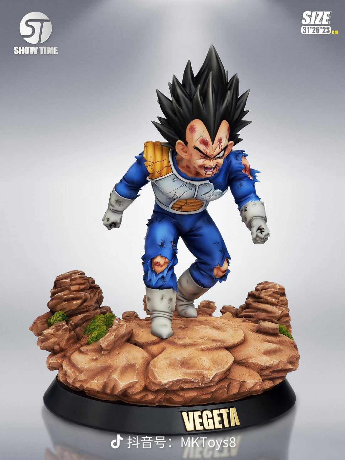 Dragon Ball ShowTime Studio Vegeta Battle Damaged Resin Statue