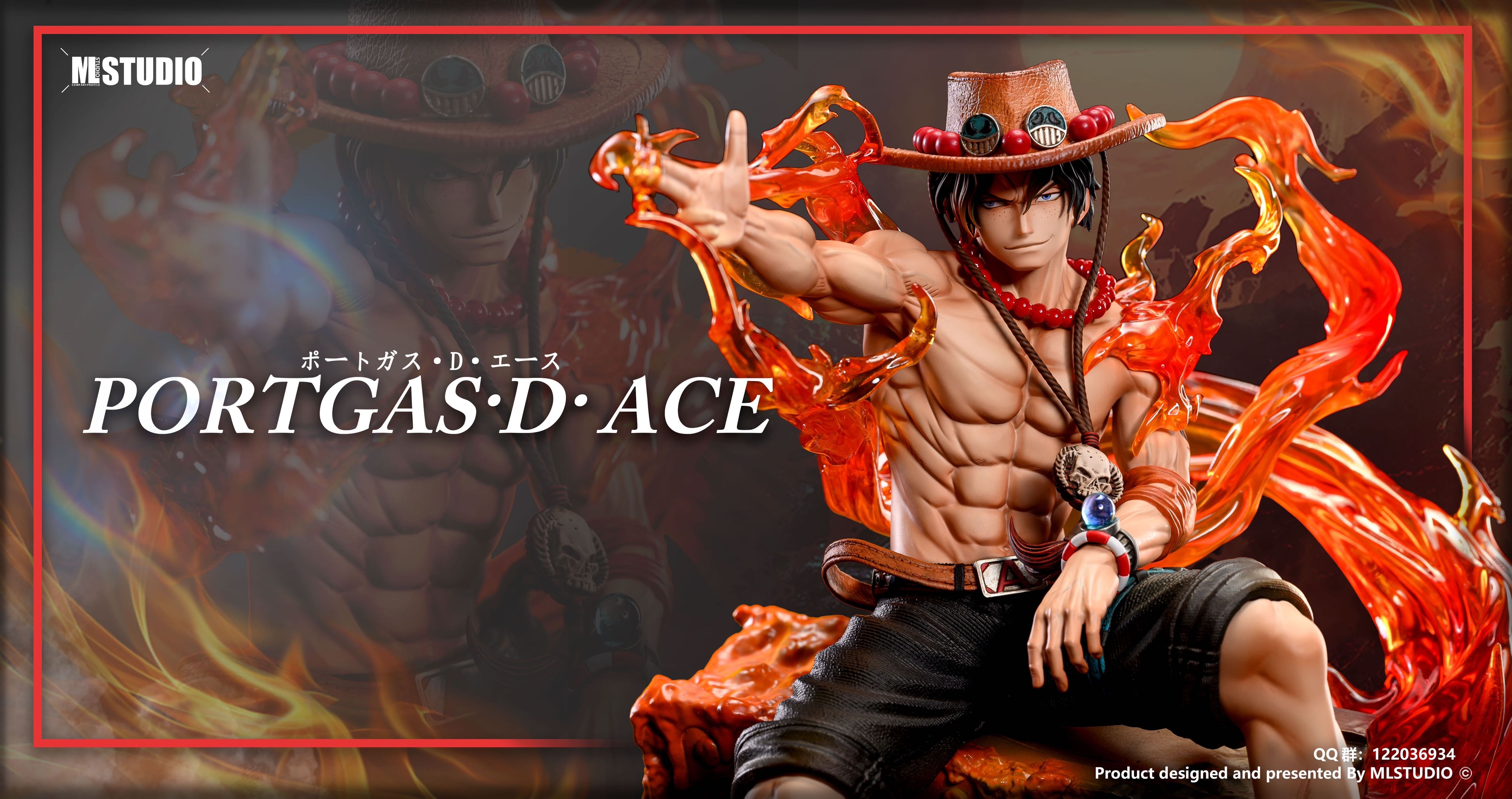 One Piece ML Studio Portgas D. Ace Resin Statue - Preorder