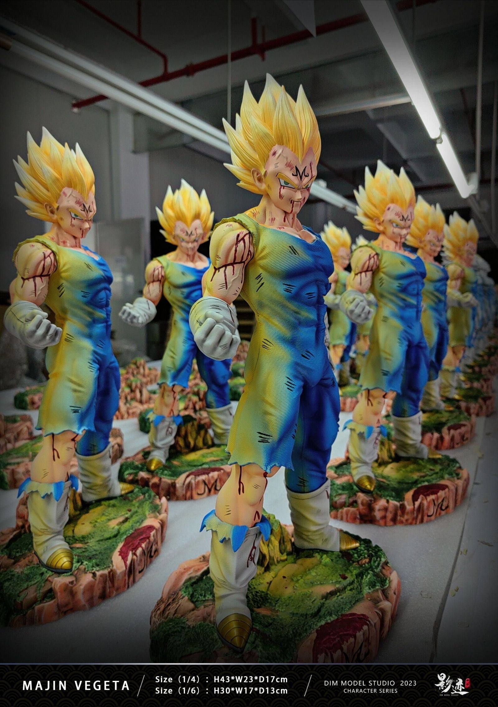 Dragon Ball Dim Model Studio Majin Vegeta Explosion Resin Statue - Europe  Stock