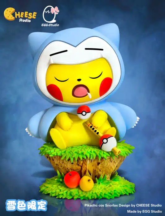 Pokemon EGG Studio Pikachu Cos Snorlax Resin Statue [PRE-ORDER]