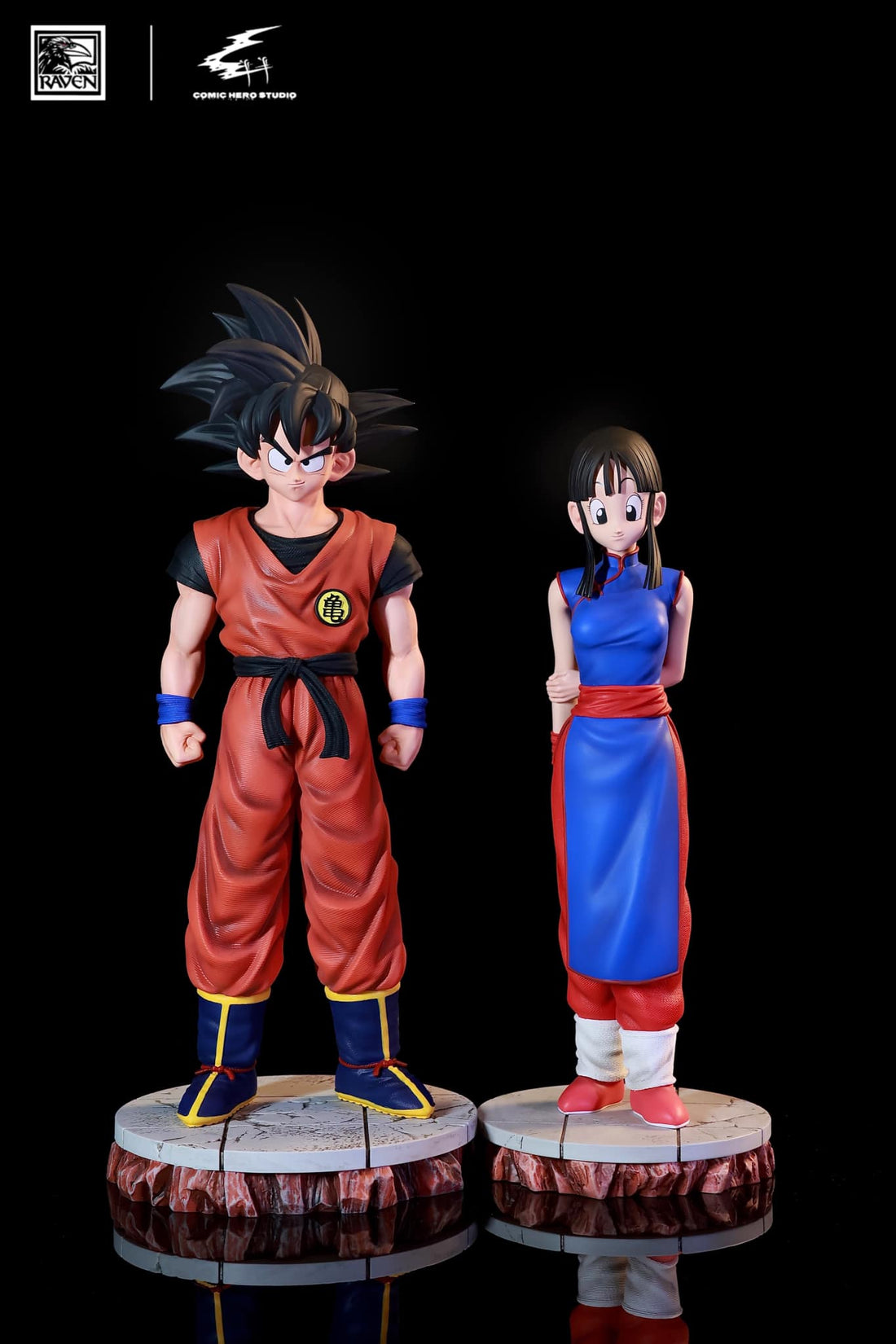 Dragon Ball Comic Hero Studio x Raven Studio Goku x Chichi Resin Statue