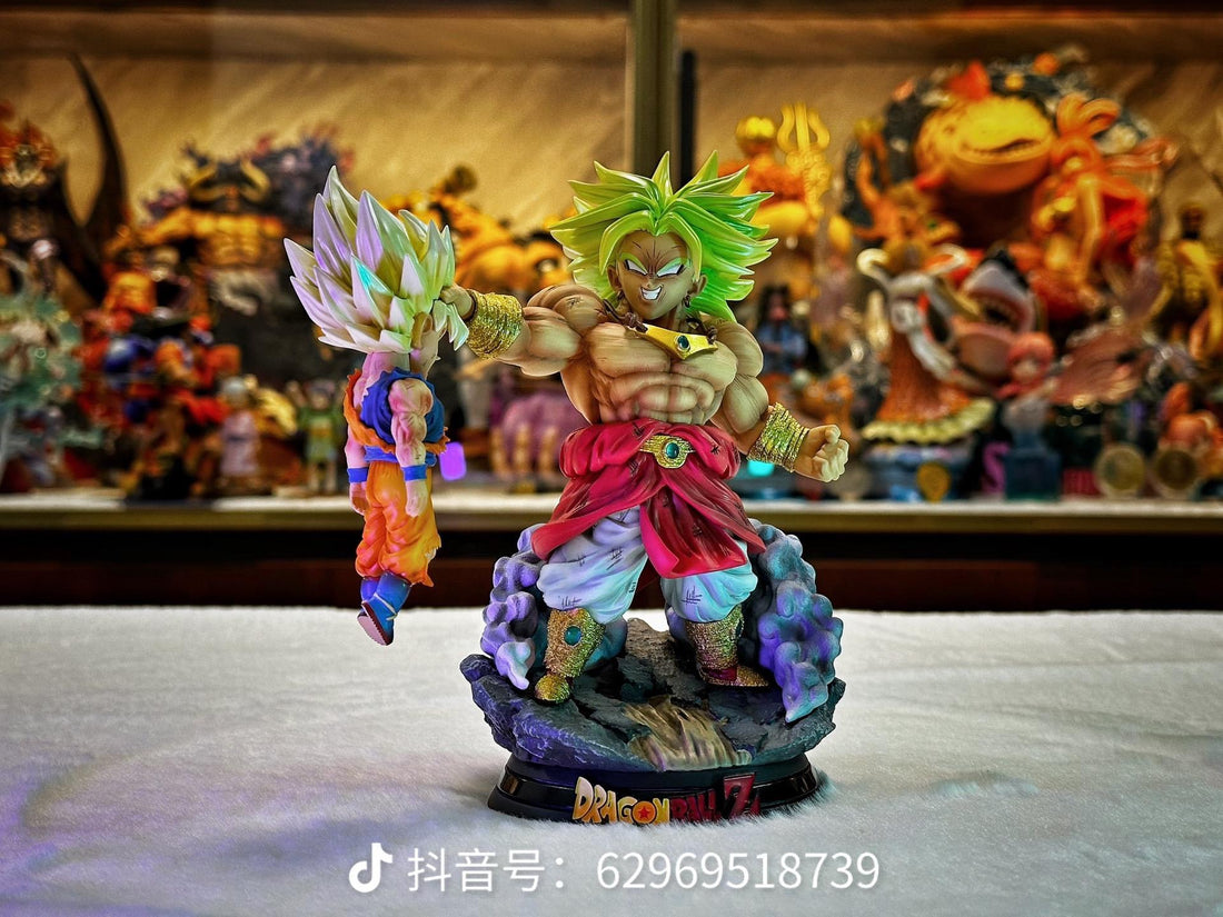 Dragon Ball League Studio Legendary Broly VS Goku Resin Statue