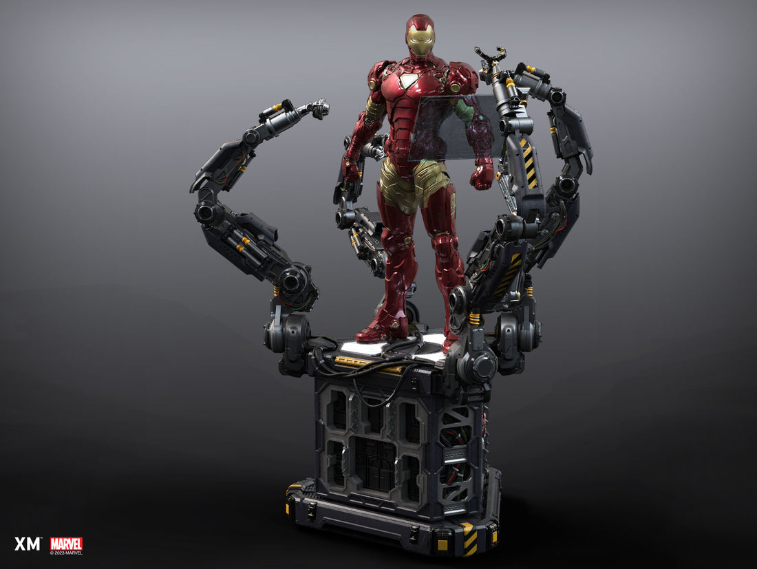 Marvel XM Studio Iron Man Suit Up Licensed Resin Statue