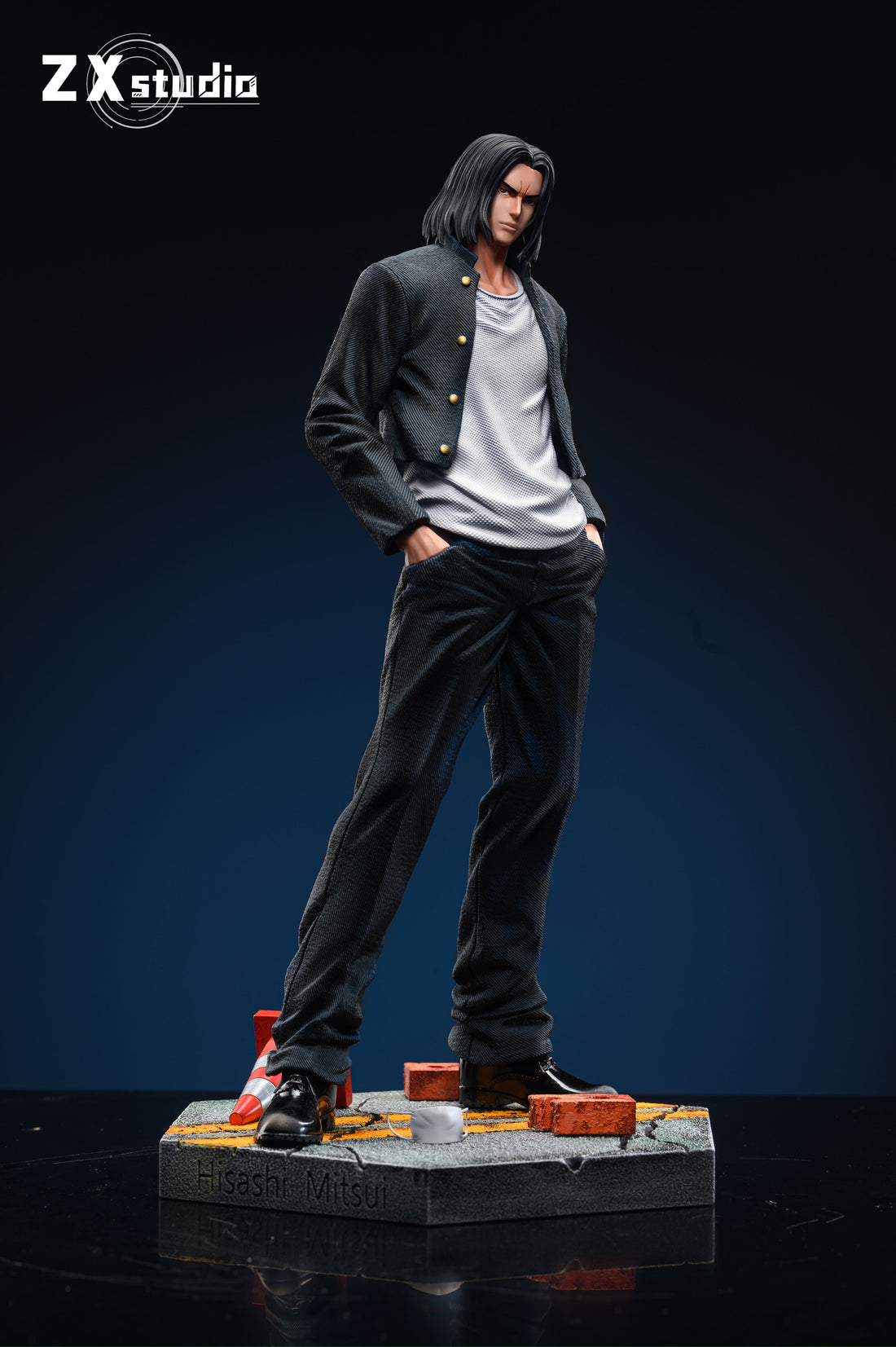 Slam Dunk ZX Studio Long Hair Mitsui Hisashi Resin Statue - Preorder