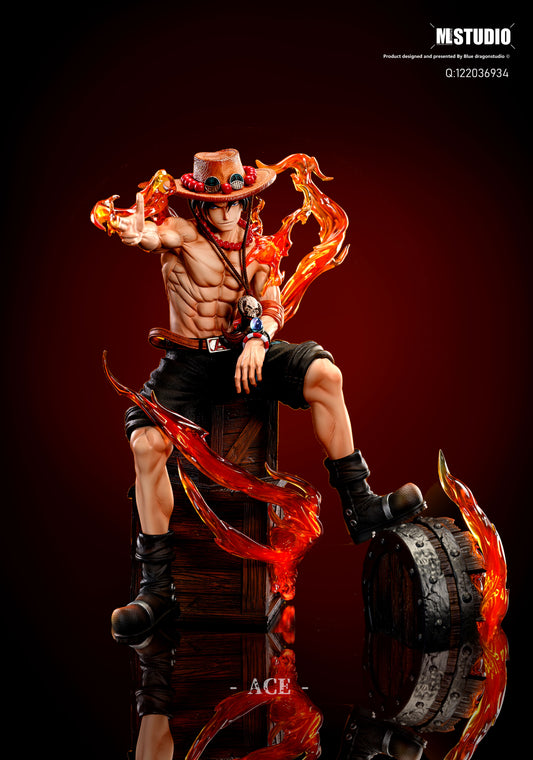 One Piece ML Studio Portgas D. Ace Resin Statue - Preorder