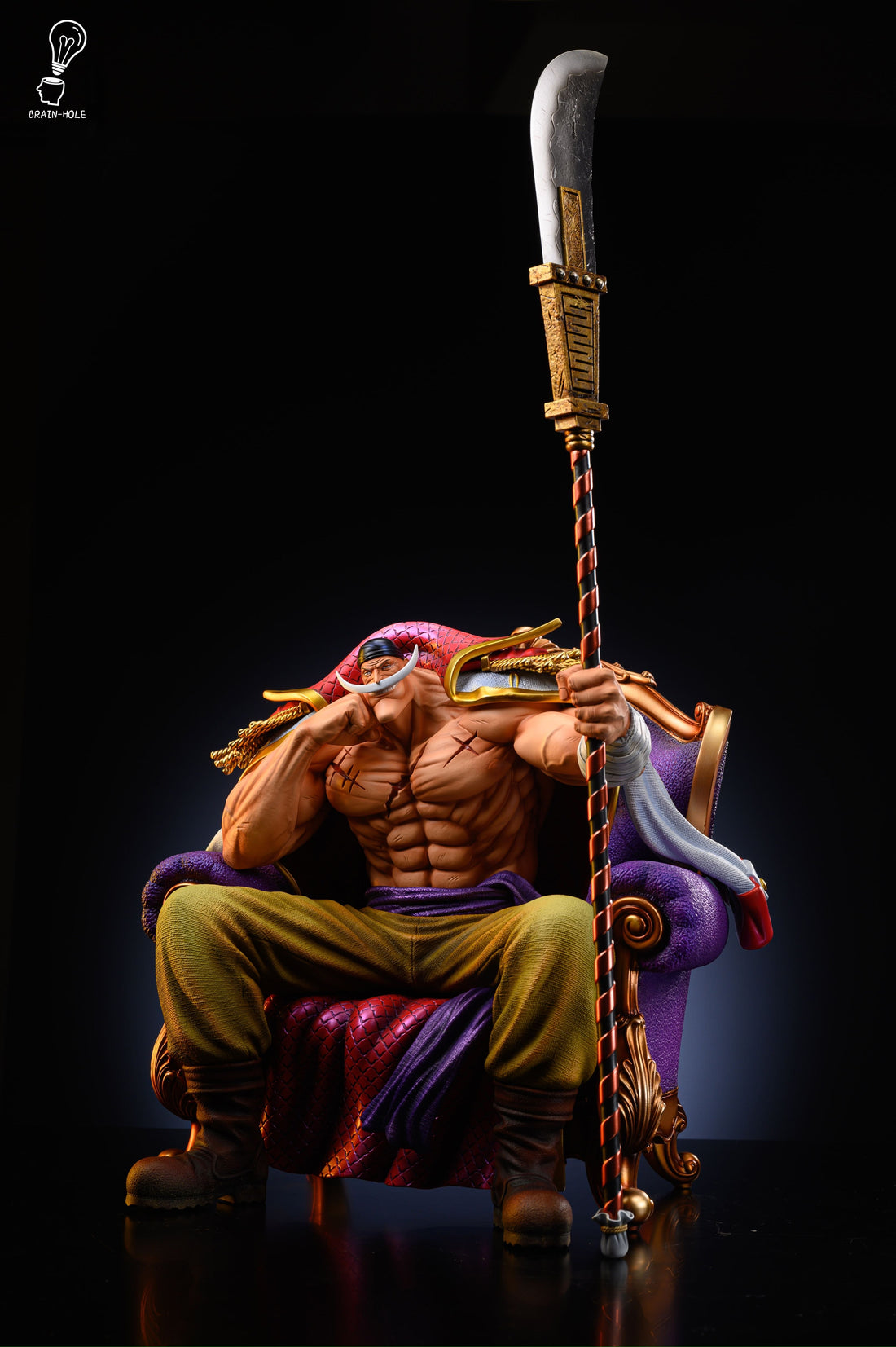 One Piece Brain Hole Studio Seated Edward Newgate Resin Statue