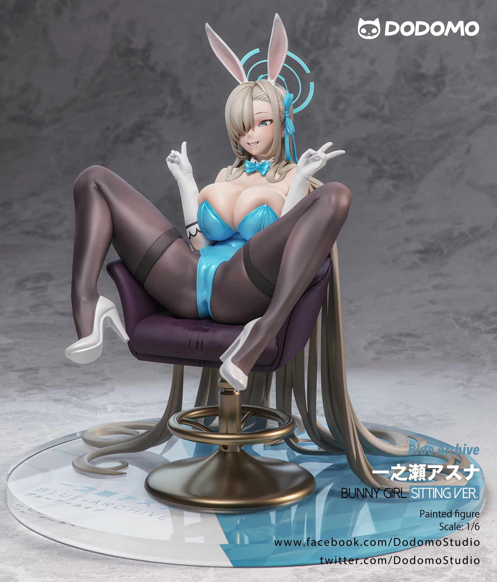 Blue Archive Dodomo Studio Sitting Asuna Resin Statue - Preorder