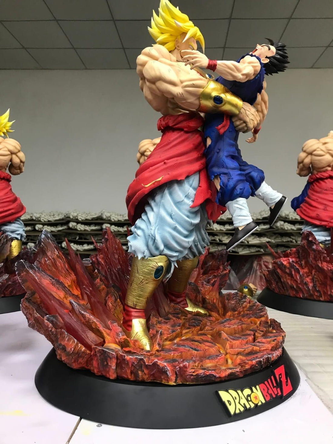 Dragon Ball Vlad Collectibles Broly VS Gohan Resin Statue