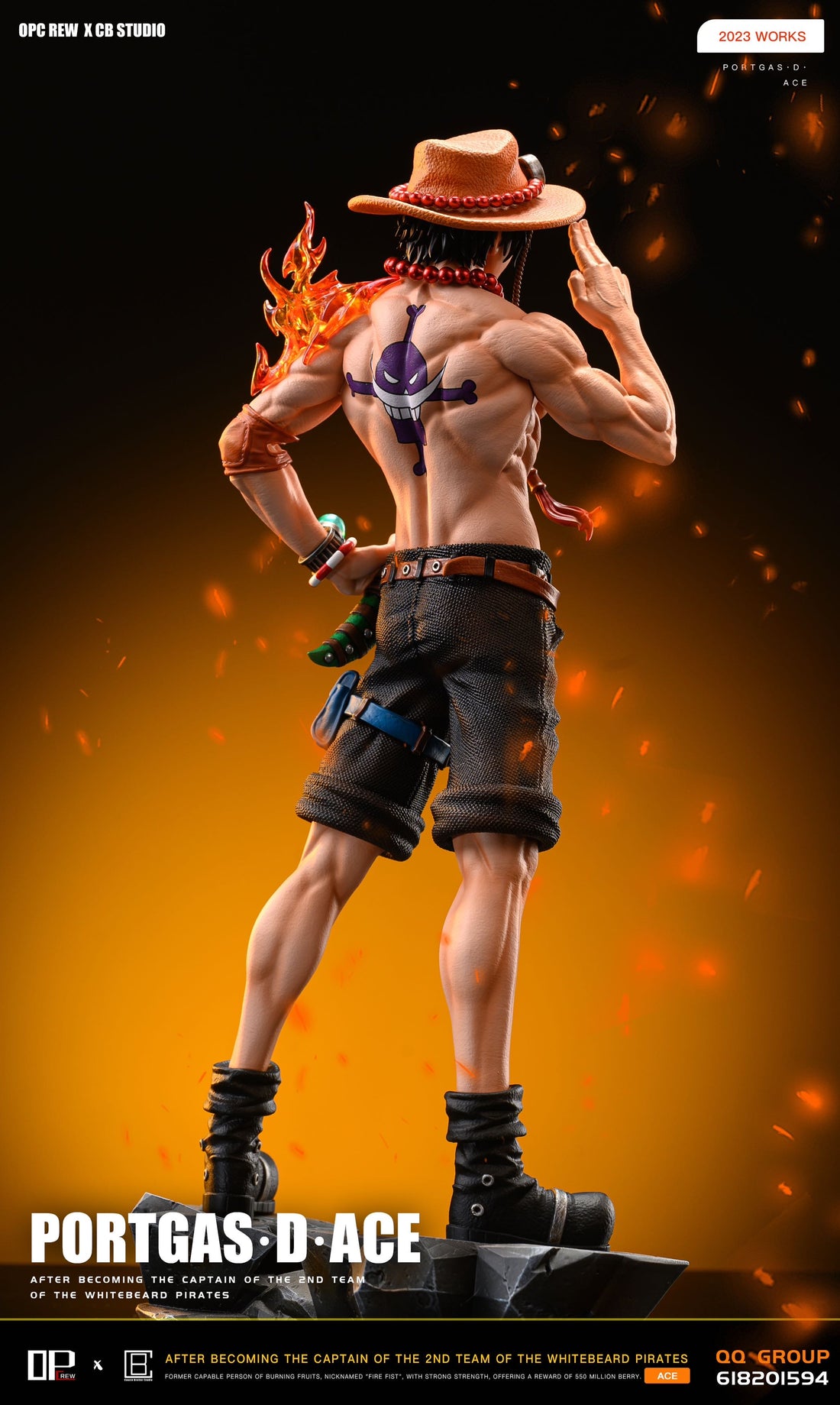 One Piece OP Crew Studio Ace Resin Statue