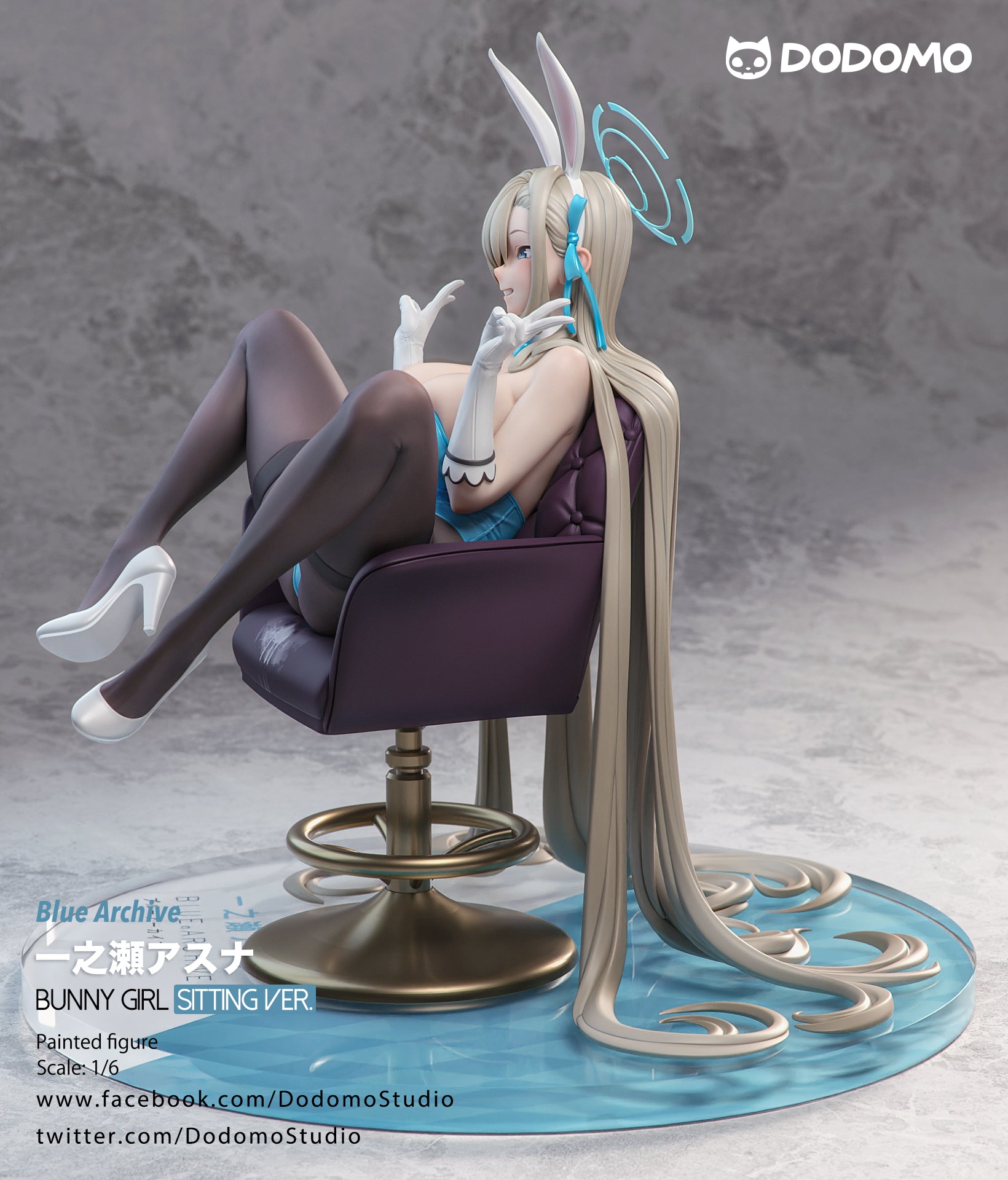 Blue Archive Dodomo Studio Sitting Asuna Resin Statue - Preorder